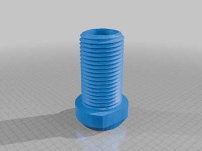 Wall duct heating 60 mm with cover and lock nut