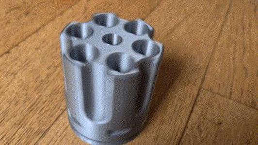 Easy Print Any Printer The Beast Jumbo Magnum Revolving Spinning Pen Holder Hand Cannon Desk Tidy Colt Python .357 King Cobra Revolver Pistol Gun Smith & Wesson Ruger LCR Taurus