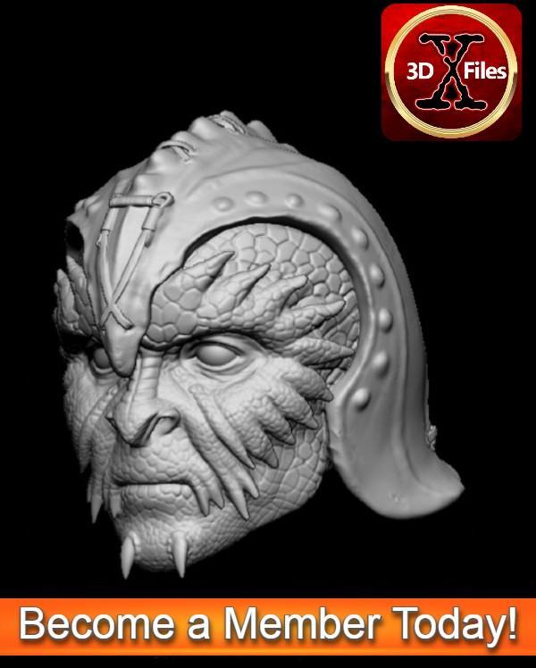 Klaatu Head Sculpt – Star Wars 1/6 Scale – Hottoys 1:6 – 3D File