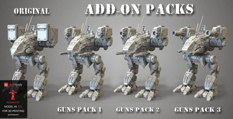 MWO Catapult Weapon Pack for 3D Printing | Assembly