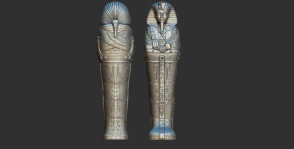 King Tutankhamun  Egyptian Sarcophagus 3d printable model