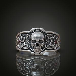Ring skull flowers for men and women