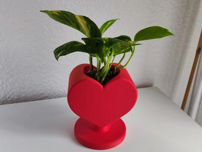 Heart shaped Pot with Stand