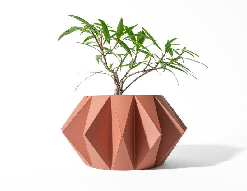 The Koni Planter Pot STL 3D Print File, Digital Download for 3D Printing, Home Decor Planter for Plants & Flowers