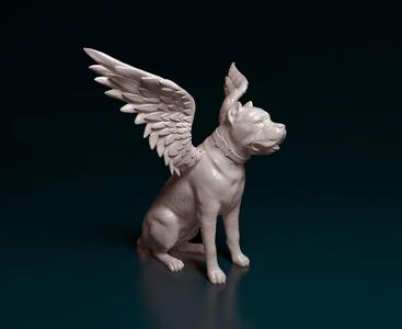 Cane corso with wings