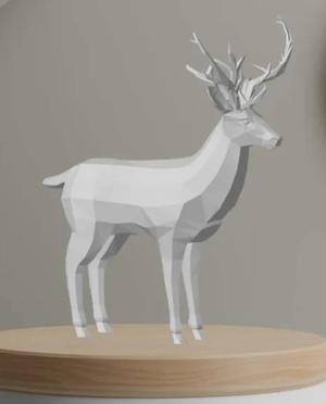 Low poly deer