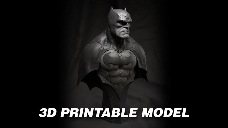 Batman Bust – 3D Printable Model