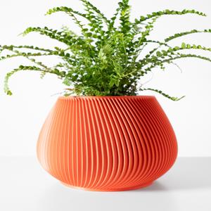 The Davi Planter Pot with Drainage Tray & Stand: Modern and Unique Home Decor for Plants
