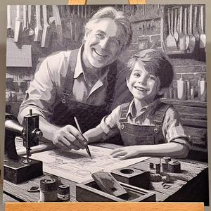 Tinkering in the shop with dad #4