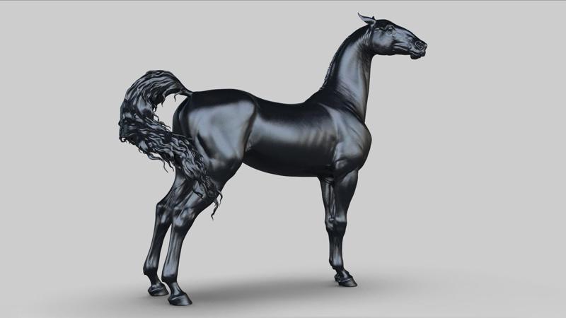 Akhal-Teke horse I 3D Sculpting