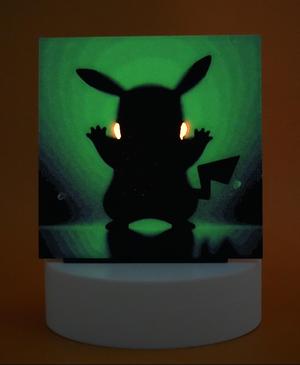 Frosted Glass Pikachu With Light-Up Cheeks – Glow In The Dark – HueForge