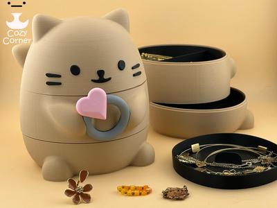 Cat jewelry box