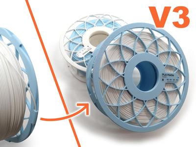 Bambu Refill spool – With internal filament clip!