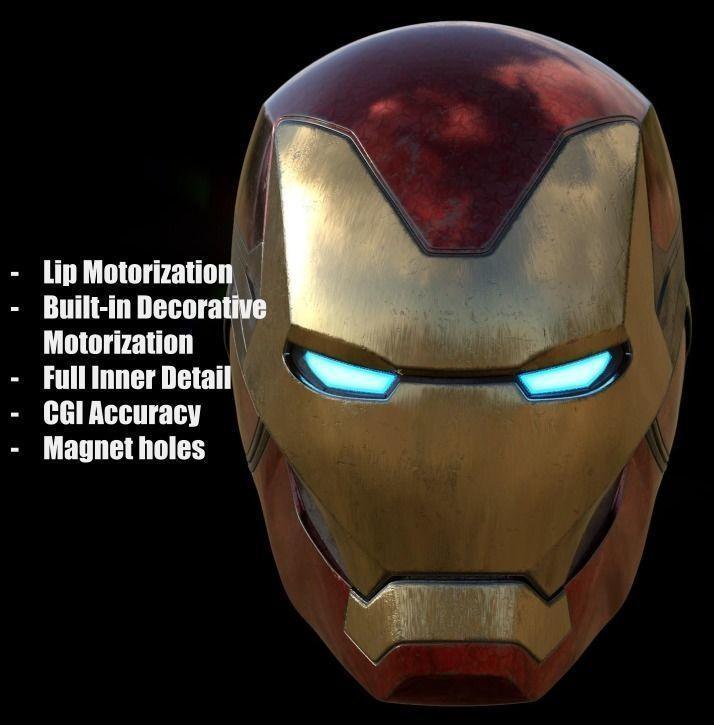 Ironman Mark 85 Helmet 3D Printable Model with Interior Details