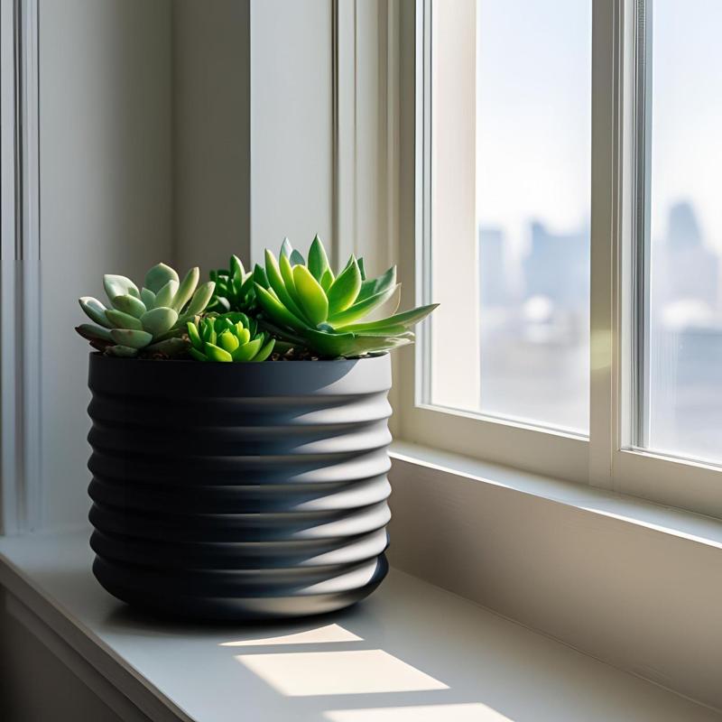 Modern Wavy Planter “RippleBloom”