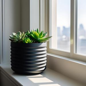 Modern Wavy Planter “RippleBloom”