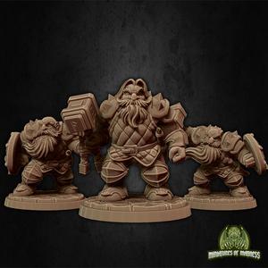 Dwarf Soldier Set 1 – PRESUPPORTED