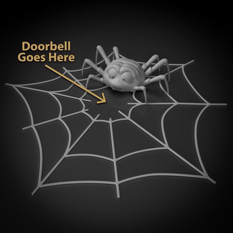 Halloween Spider Doorbell Decoration