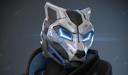 Neo Wolf – cosplay sci-fi mask – digital STL file for 3Dprinting