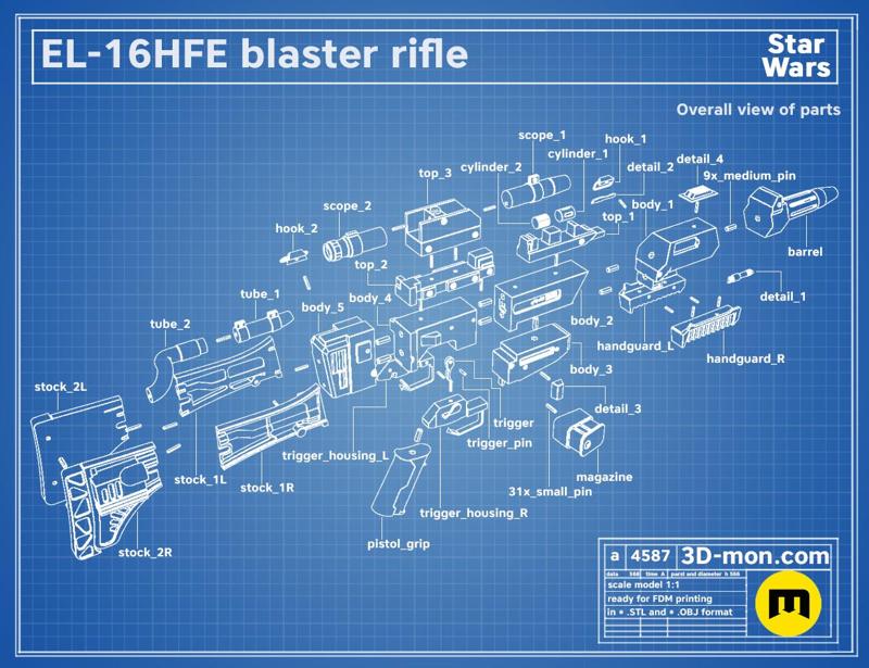 EL-16HFE Blaster Rifle