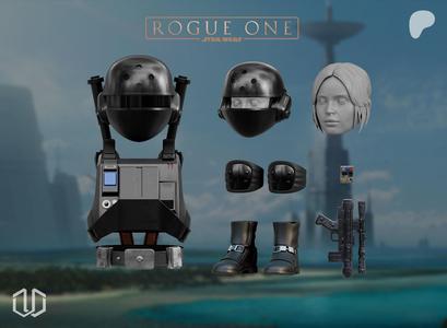 STAR WARS ROGUE ONE Jyn Erso imperial disguise One12 One6