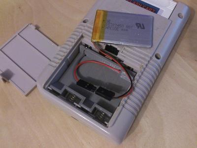 Game Boy DMG LiPo battery holder