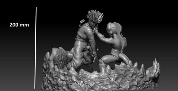 Mecha Frieza VS Future Trunks