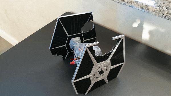 TIE FIGHTER CLOCK