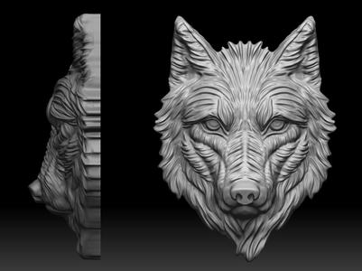 Wolf is not angry pendant Mikimoto