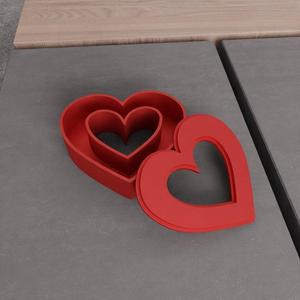 3D Heart Jewelry Box for Valentine Gift with Stl File & Mini Box, Heart Art, Decorative Box, 3D Printed Decor, Heart Decor, Storage Box