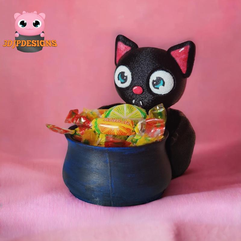 Cute Halloween Bat Candy Container ( No Support )