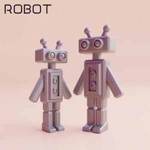3D printing stl file cute robot android toy for 3d printing ideas