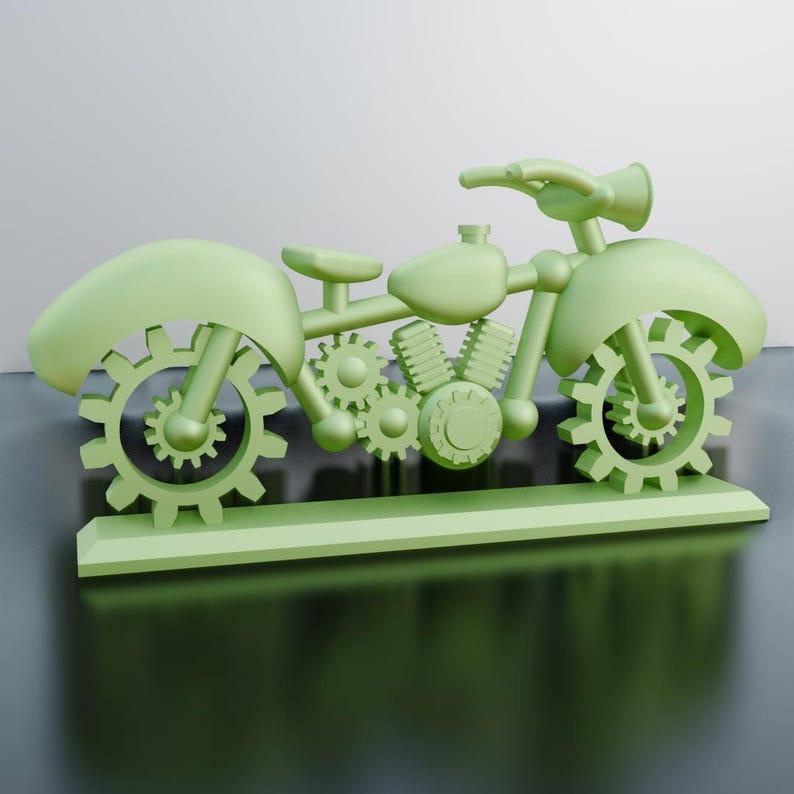 3d printing stl file steampunk design motorcycle for 3d printer