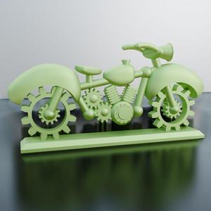 3d printing stl file steampunk design motorcycle for 3d printer