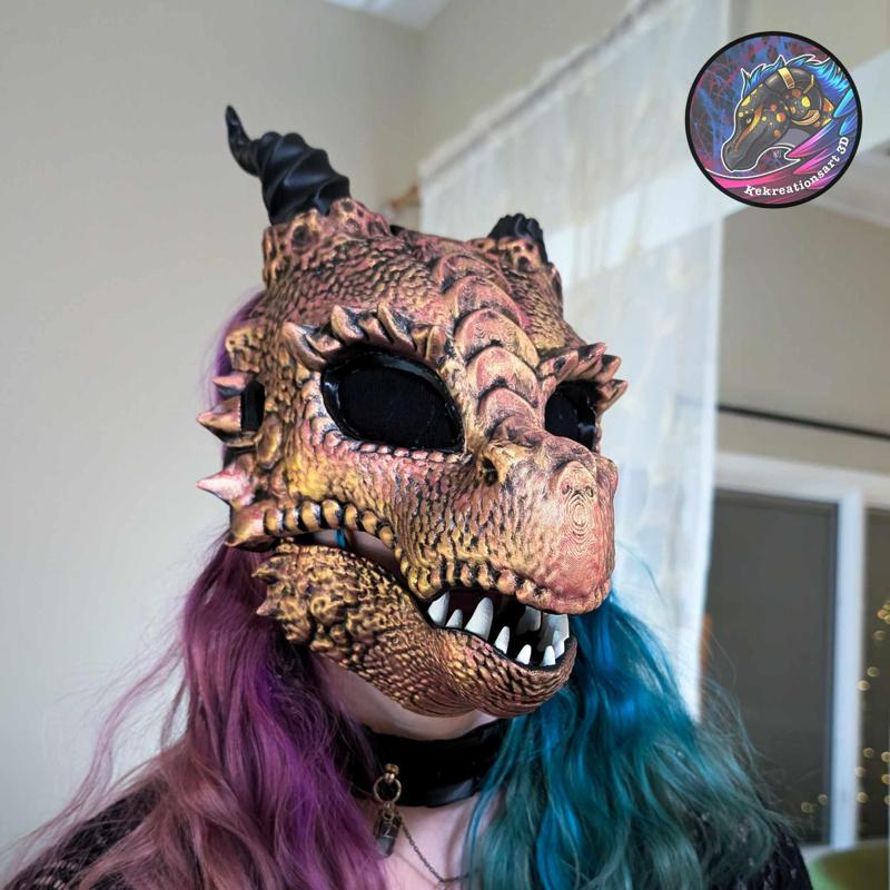 Wearable Dragon Cosplay Mask