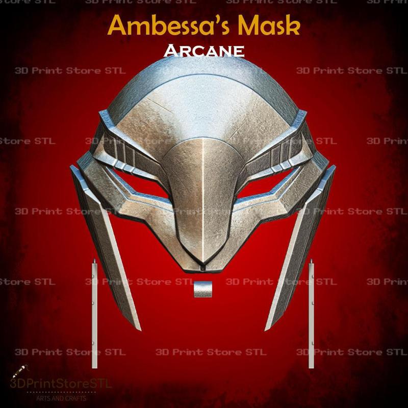 Ambessa Mask Cosplay Arcane – STL File