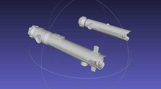 Star Wars Ahsoka Tano Lightsabers Printable Models