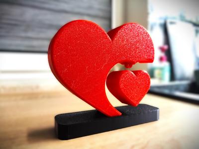 2 Heart ( hanging)