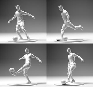 Footballer 02 Footstrike 4 in 1 Pack Stl