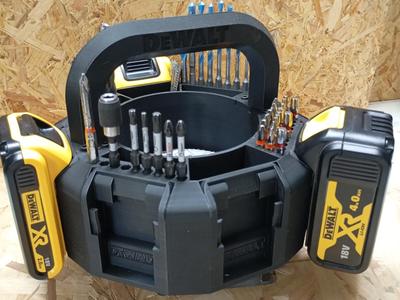 handle case 8 dewalt battery holder / accessories