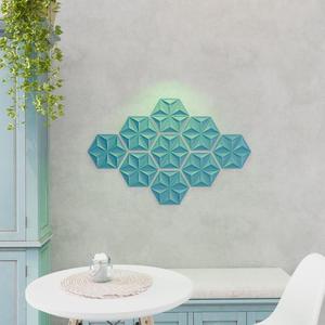 3d printing model stl decorative 3d wall panel hexagons idea for home decor