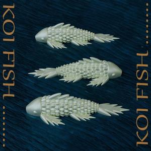 3D Printable Decorative Koi Fish STL File – Elegant Art for Home Decor