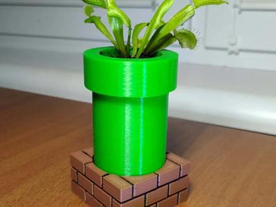 Mario pipe venus flytrap pot