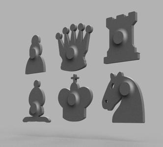 Magnetic Chess Pieces for Boards