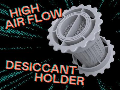 High Air Flow Desiccant Holder for Spools