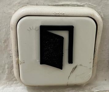 Open Door Switch Symbol – 3D Printable Indicator Icon