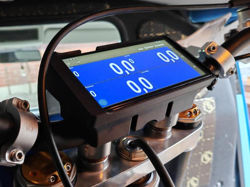 TM Racing motorcycle phone holder (Galaxy J4+)