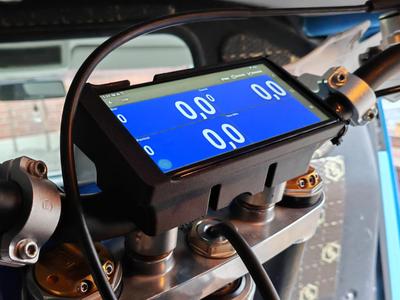 TM Racing motorcycle phone holder (Galaxy J4+)