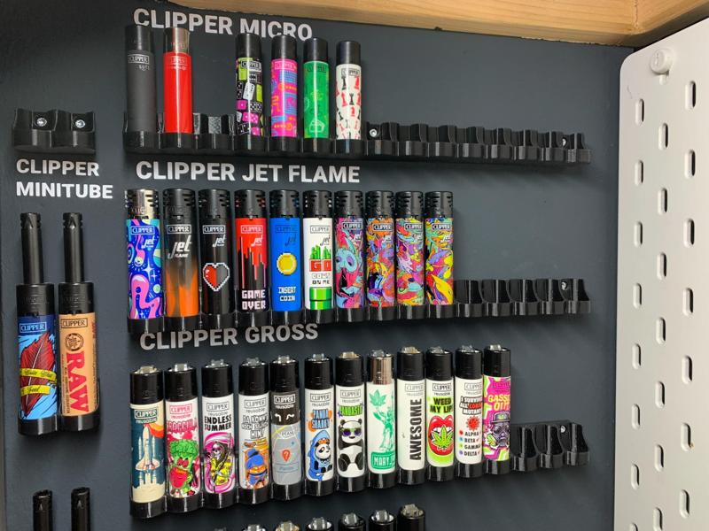 Clipper Lighter Holder Display