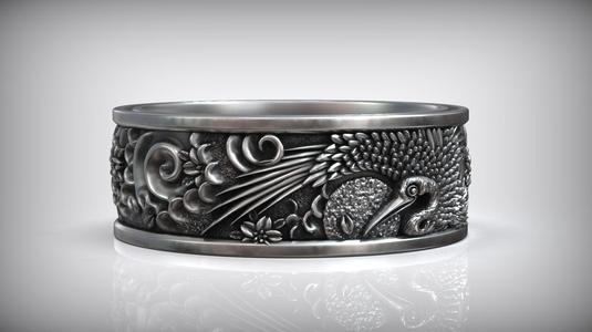 Shadoof Japanese Sun Traditional Ornamental Ring